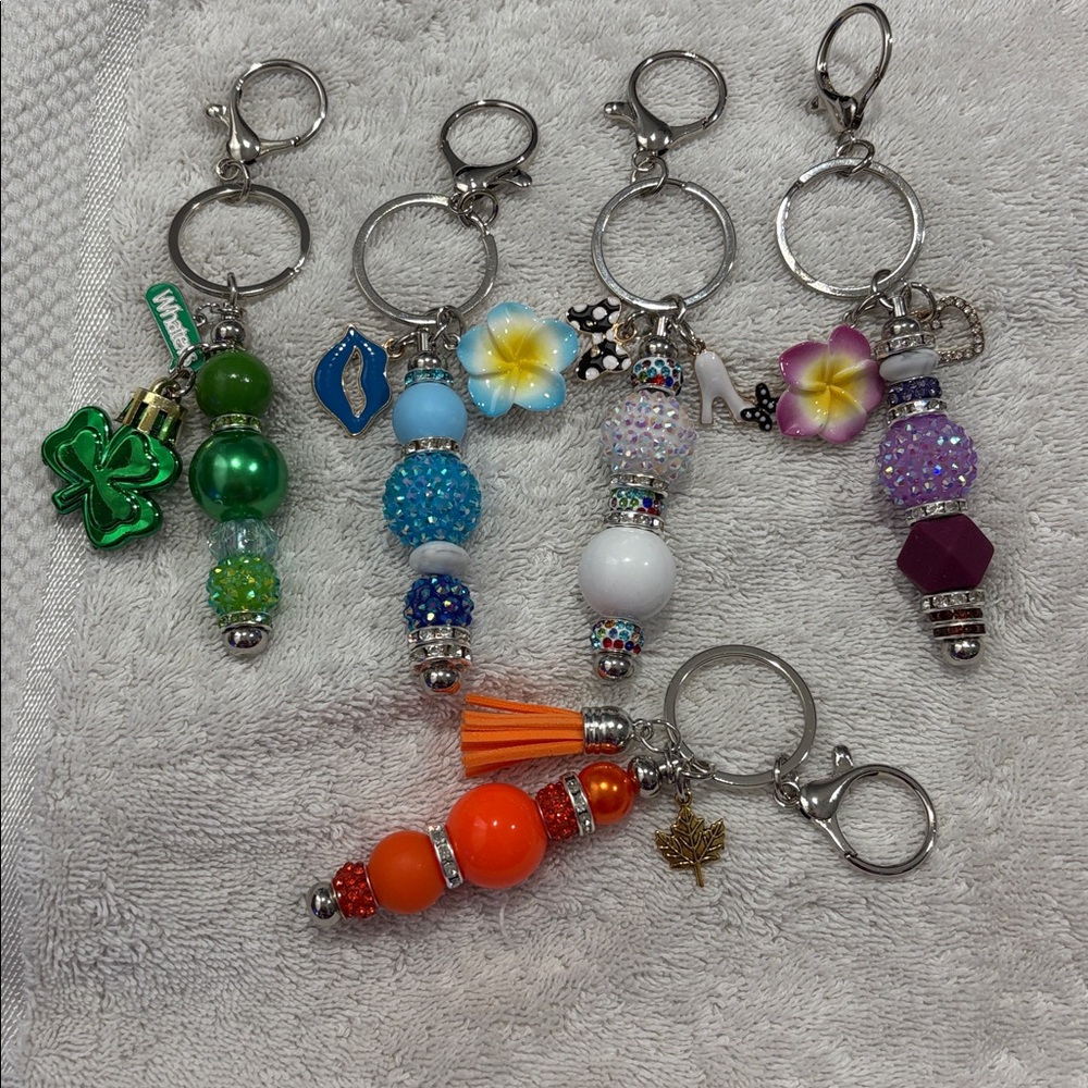 New Handmade sparkly charms. Some have heels, lips, purses. 1 of a kind!  pic 1